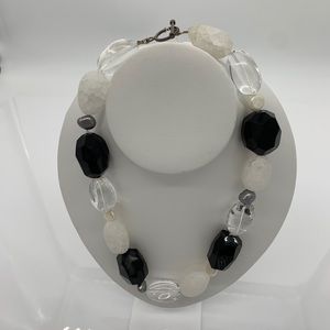 Black Quartz, Crystal Quartz Necklace